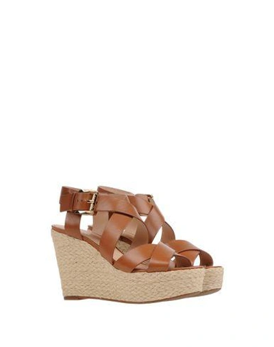 Shop Michael Michael Kors Sandals In Brown