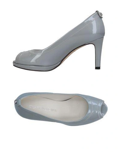 Shop Stuart Weitzman Pump In Grey