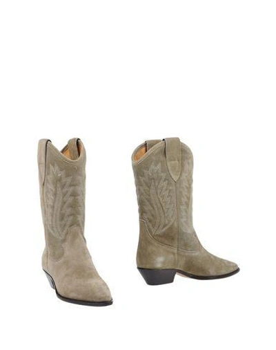 Shop Isabel Marant Étoile Boots In Military Green