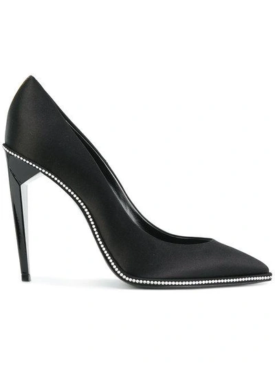 Shop Saint Laurent Freja 105 Pumps In Black