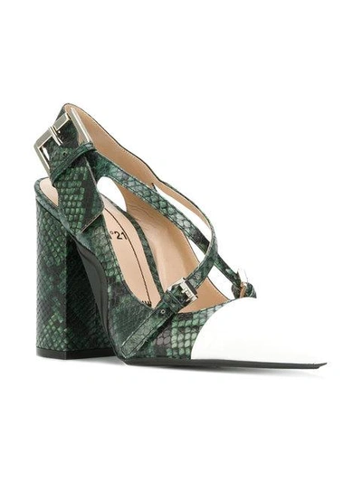 Shop N°21 Ankle Length Pumps In Green