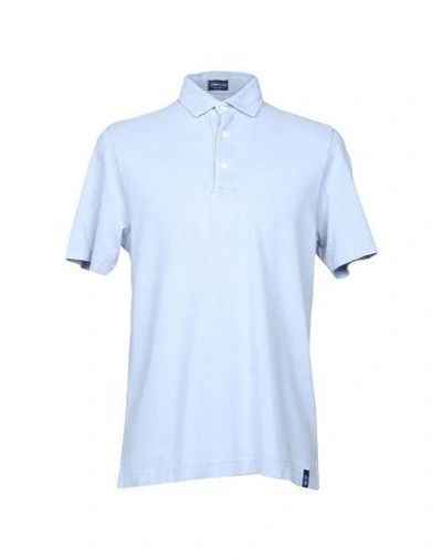 Shop Drumohr Polo Shirts In Light Grey