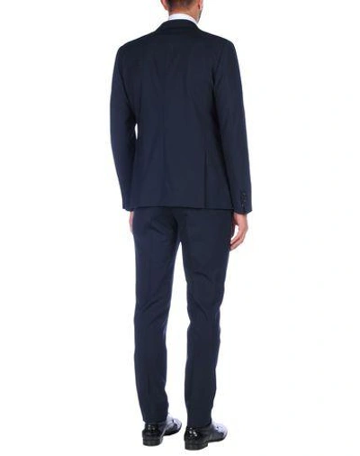 Shop Dsquared2 Man Suit Midnight Blue Size 34 Virgin Wool, Elastane