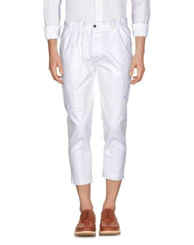 Shop Dsquared2 3/4-length Shorts In White