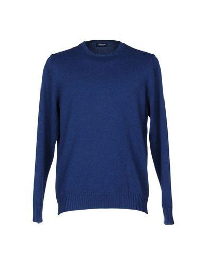 Shop Drumohr Sweater In Bright Blue