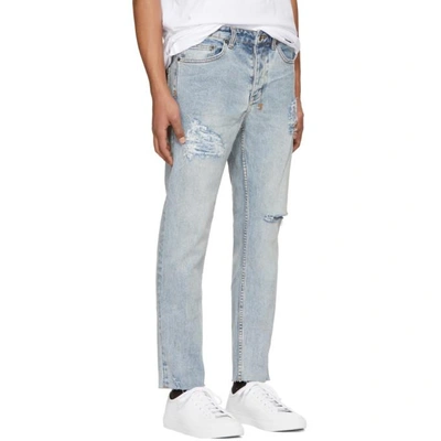 Shop Ksubi Blue Chitch Chop Slice N Dice Jeans