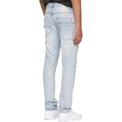 Blue Travis Scott Edition Ripped Chitch Jeans