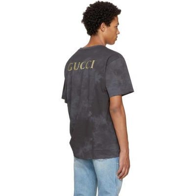 Shop Gucci Black Ac/dc Logo T-shirt In 1102 Black