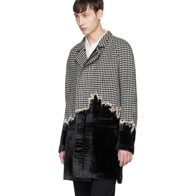 haider ackermann houndstooth coat