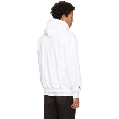 Shop Richardson White Chained Hands Hoodie In White Black
