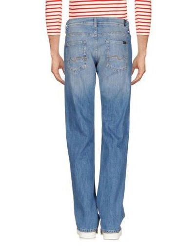 Shop 7 For All Mankind Denim Pants In Blue