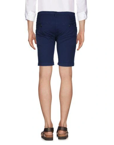 Shop Dondup Man Shorts & Bermuda Shorts Midnight Blue Size 31 Cotton, Elastane