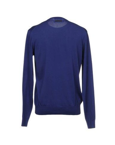 Shop Prada Sweater In Blue