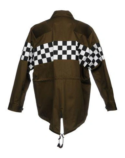Shop Dsquared2 Man Jacket Military Green Size 44 Cotton