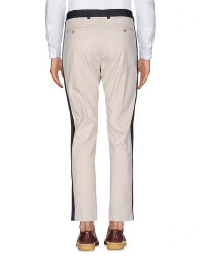 Shop Dolce & Gabbana Man Pants Ivory Size 28 Cotton, Elastane In White