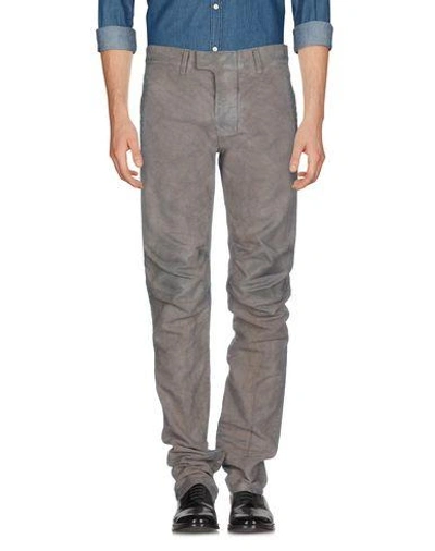 Shop Balmain Casual Pants In Grey