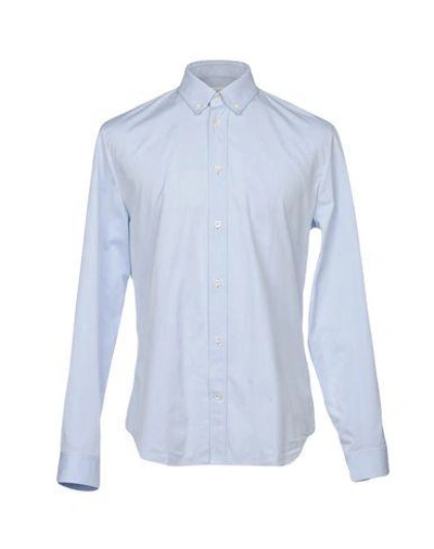 Shop Maison Margiela Shirts In Sky Blue