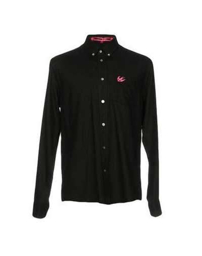 Shop Mcq By Alexander Mcqueen Solid Color Shirt In Black
