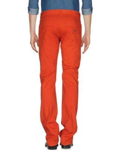 Shop Etro Casual Pants In Rust