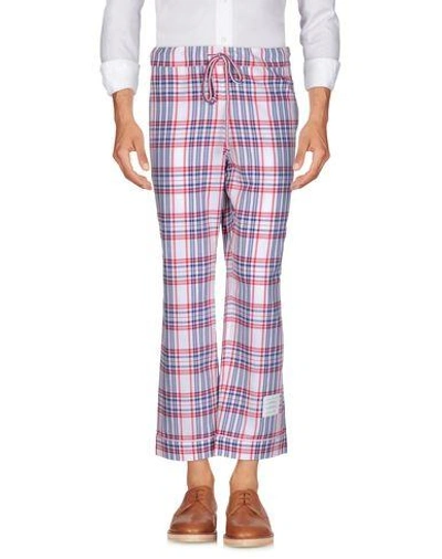 Shop Thom Browne Casual Pants In White