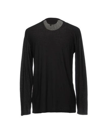 Shop Helmut Lang T-shirts In Black
