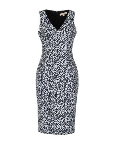 Shop Michael Michael Kors Knee-length Dress In Dark Blue