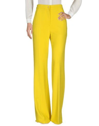 Shop Rochas Casual Pants In Yellow