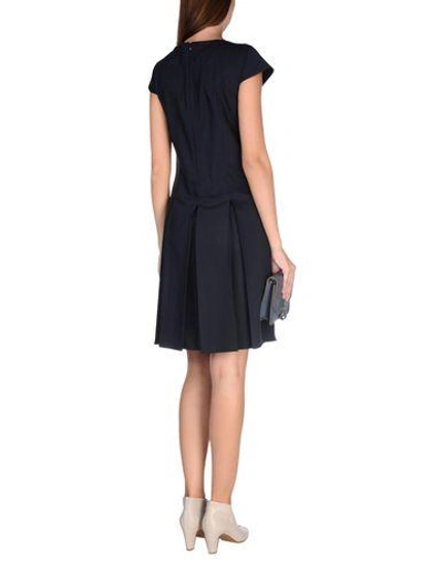 Shop Jil Sander Knee-length Dress In Dark Blue