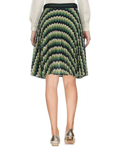 Shop Ainea Knee Length Skirt In Green