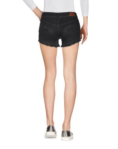 Shop Just Cavalli Denim Shorts In Black