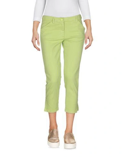 Shop Just Cavalli Denim Pants In Acid Green