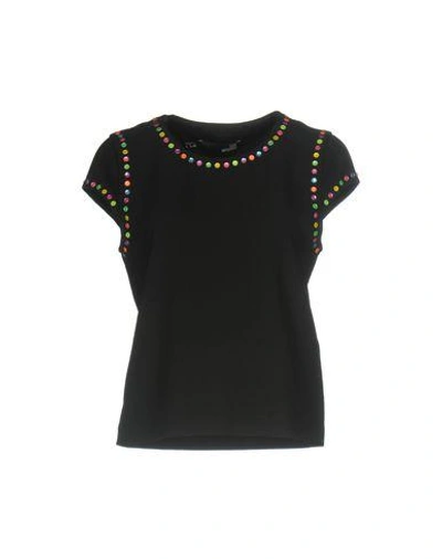 Shop Love Moschino Blouse In Black