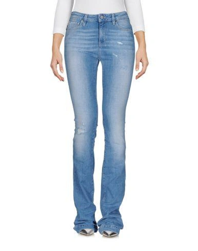 Shop Love Moschino Denim Pants In Blue