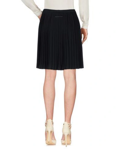 Shop Mm6 Maison Margiela Knee Length Skirt In Black