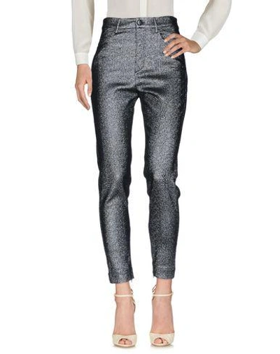 Shop Isabel Marant Casual Pants In Silver