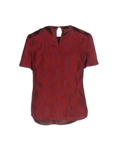 Shop Isabel Marant Blouses In Maroon