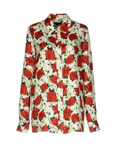 Shop Alexander Wang Floral Shirts & Blouses In Ivory