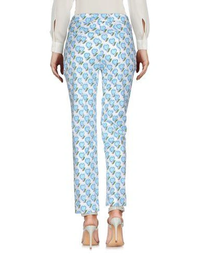 Shop Prada Casual Pants In Sky Blue