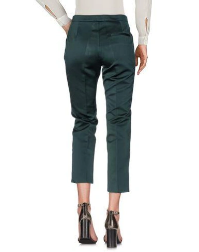 Shop Rochas Casual Pants In Dark Green