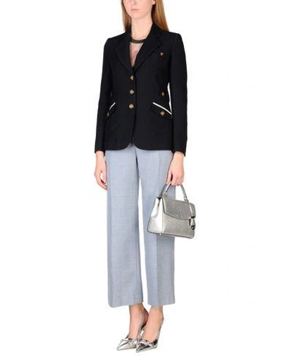 Shop Miu Miu Blazer In Dark Blue