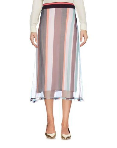 Shop Marni 3/4 Length Skirts In Beige