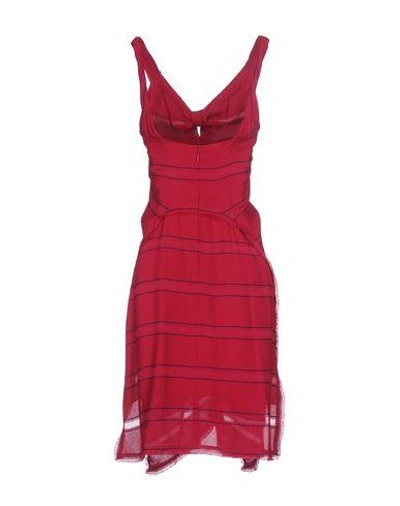 Shop Proenza Schouler Midi Dresses In Fuchsia