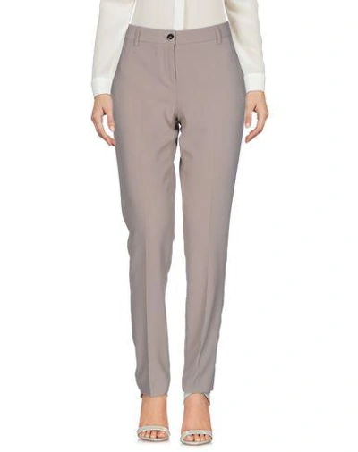 Shop Blumarine Casual Pants In Dove Grey
