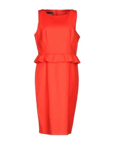 Shop Boutique Moschino Knee-length Dress In Red