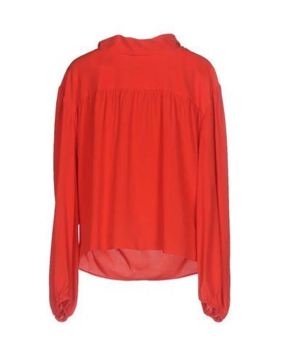 Shop Balenciaga Blouse In Red