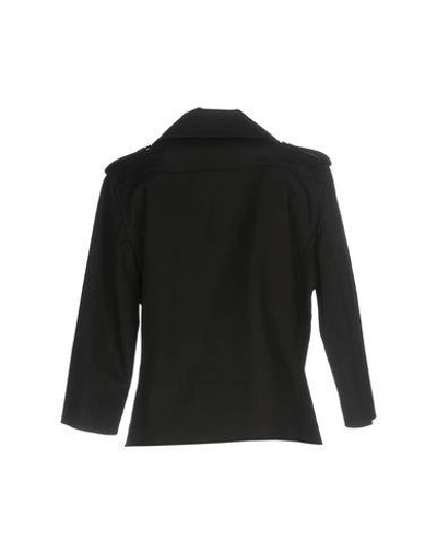 Shop Rochas Coat In Black