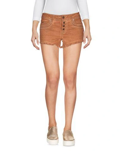 Shop Just Cavalli Denim Shorts In Brown
