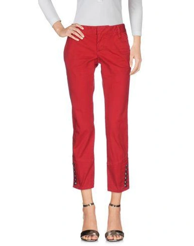 Shop Dsquared2 Woman Pants Red Size 6 Cotton, Elastane
