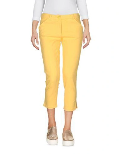 Shop Just Cavalli Denim Pants In Yellow