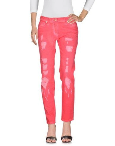 Shop Blumarine Jeans In Coral